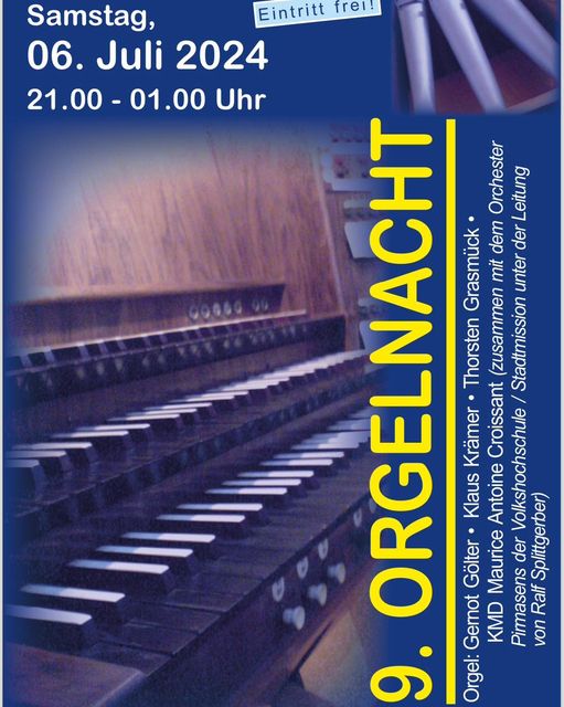 Mehr über den Artikel erfahren Orgelnacht am 06.07.2024
